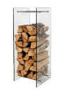 SUPPORT BUCHES - VERRE TREMPE - H:140CM
